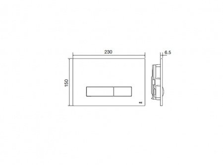 Кнопка смыва для унитазов OLI Pure 139178 белый